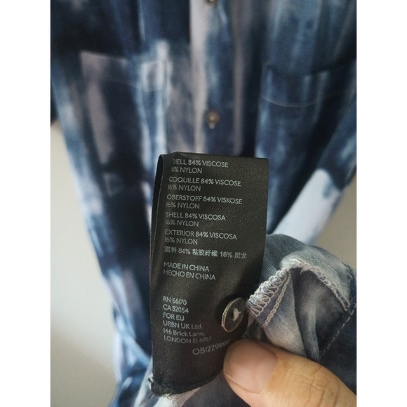 Maeve by Anthropologie Tereza Midi Shirt Dress Size‎ S Pockets Button Tie Waist - Picture 13 of 16